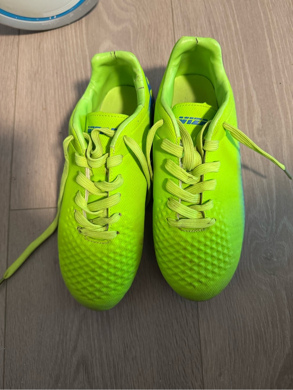 Kids Bright Neon Green Lace-Up Sneakers